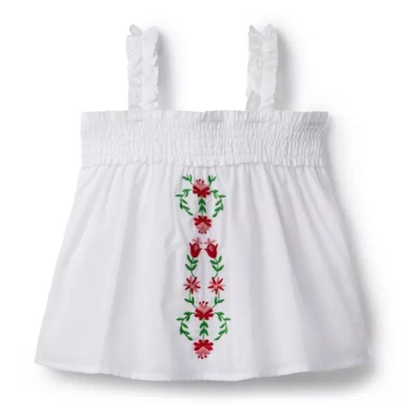 Janie and Jack EMBROIDERED SMOCKED TOP size 3T in excellent condition! - Picture 1 of 5